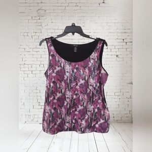 Style & Co. Women's Purple Sequin Sleeveless Top